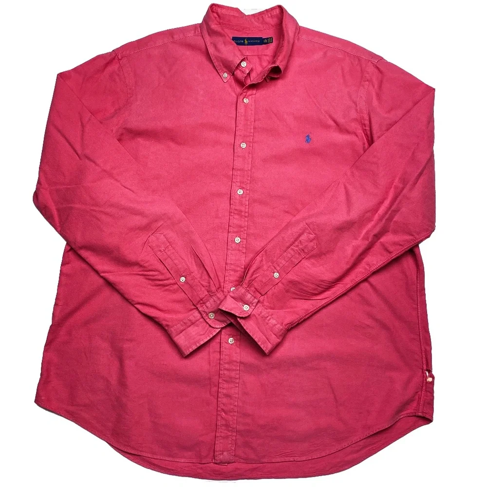 Rose * Polo Ralph Lauren Classic Fit Long Sleeve Button Down Shirt - XXL - Picture 1 of 7